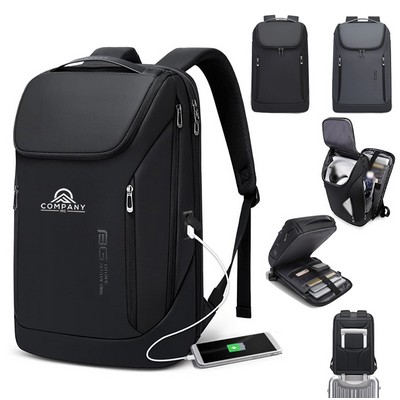Business Smart Backpack Waterproof fit 15.6" Laptop Backpack with USB Charging Port