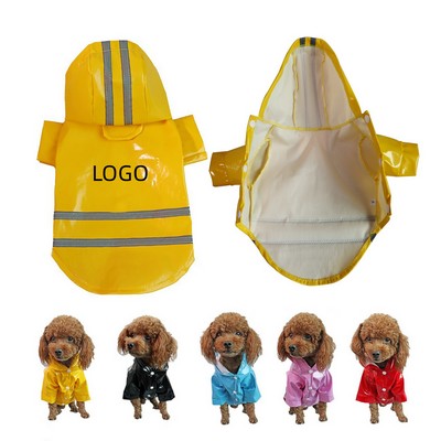 Reflective Stripe Pet Raincoat