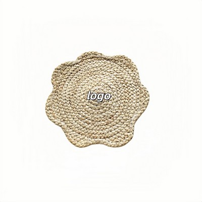 Handwoven Corn Husk Placemat Set Extra Thick Heat Resistant Coasters