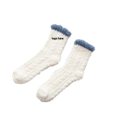 Custom Winter Warm Fleece Socks
