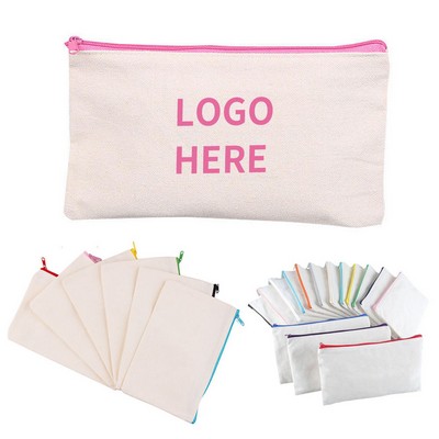Durable Canvas Zip Pouch