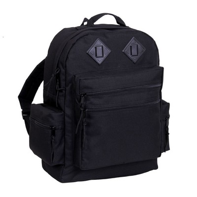 DELUXE DAY BACKPACK - WOODLAND CAMO - 600D Poly