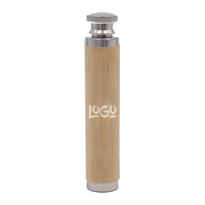 1.5oz Bamboo Stainless Steel Wine Decanter