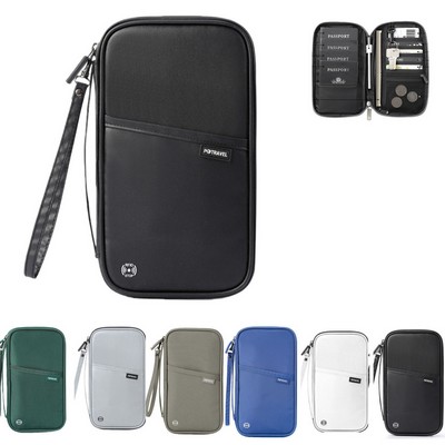 RFID Blocking Passport Organizer With Multi Compartments