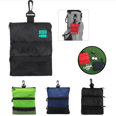 Golf Accessory Pouch with Carabiner
