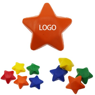 Five-Pointed Star Coloured Anti-Stress Ball