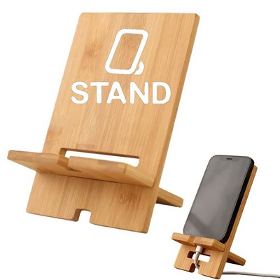 Bamboo Cell Phone Stand Holder