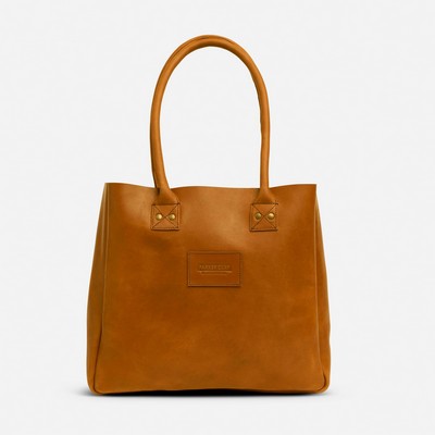 Merkato Signature Rust Brown Tote Bag