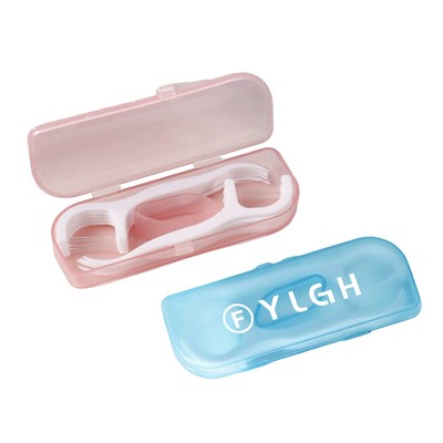 10 Pieces Detal Floss Picks with Elegant Case