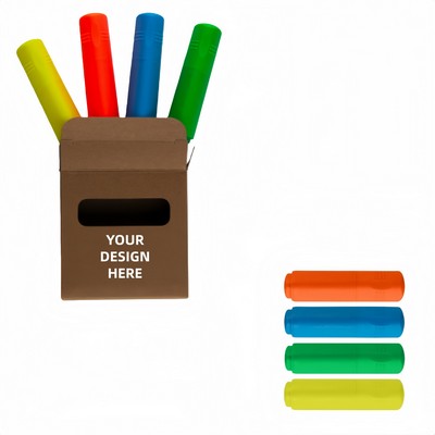 4-Piece Crayon Set (Kraft Paper Box)