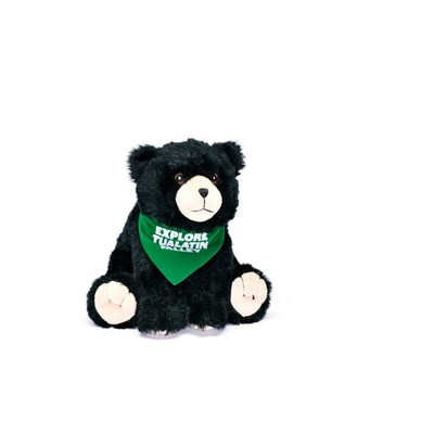 8" Wild Outdoor Sitting Black Bear