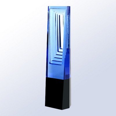 Ascendant Path Art Glass Award, 8 3/4"H