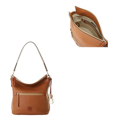 Dooney & Bourke Caramel Brown Pebble Grain Large Sac Bag