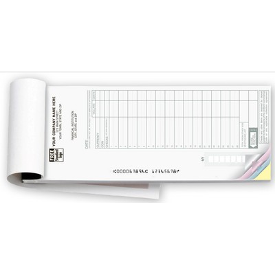Deposit Ticket Forms - Booked, Maximum Entry Format (4-Part)