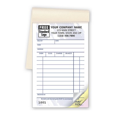 Sales Books - Multi-Purpose, Colors Design, Pocket Size (2 Part)