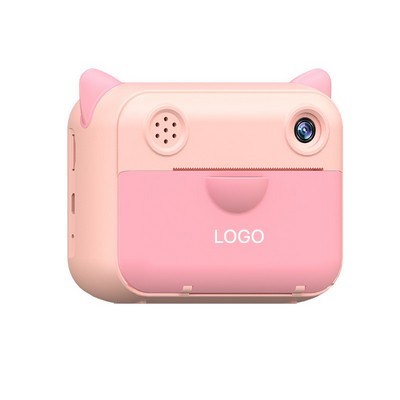 Instant Print Camera for Kids Smart HD Digital Video & Photo Camera Ink-Free Thermal Printing