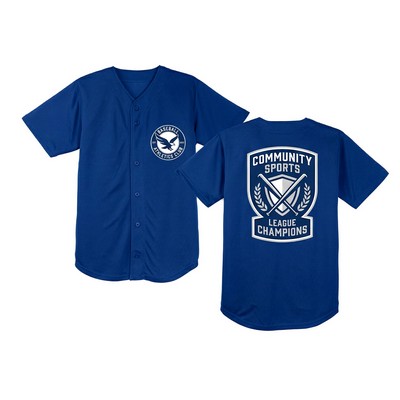 Performance Tough Mesh Full Button Jersey
