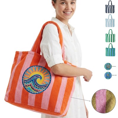 Large Capacity Fluffy Terry Beach Bag