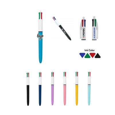 4-Color Click-Action Ballpoint Pen