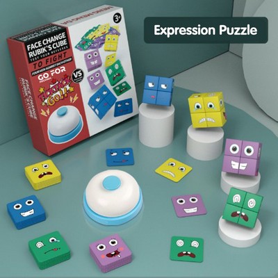 Wooden Face Changing Puzzle Game