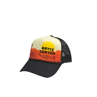Custom Full Color Sublimated foam Trucker Hat - National Park