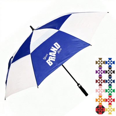 Wind-Vented Automatic Golf Umbrella (60" Arc)