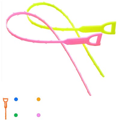 Flexible Twenty Inch Plastic Drain Clog Remover Hair Catcher