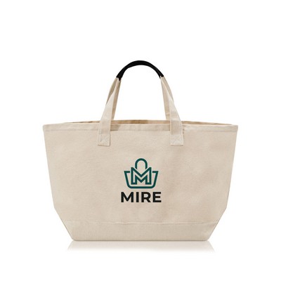 Island Cotton Canvas Tote with Snap Pocket