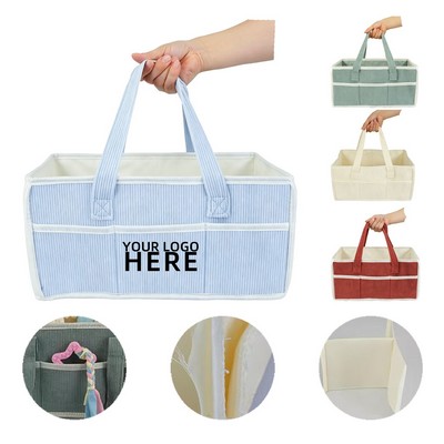Corduroy Diaper Storage Bag