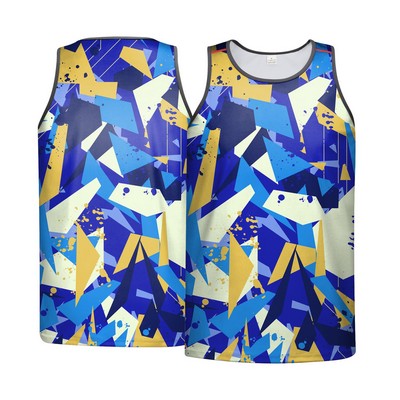 Full Color Men's Sleeveless Workout Tank Top Shirt