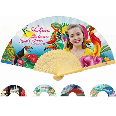 Eco-Friendly Dual-Sided Fabric Portable Fan