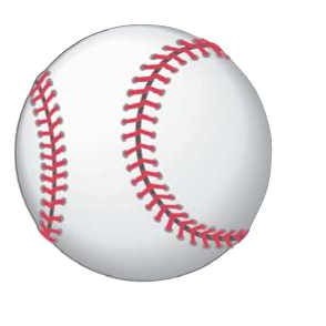 Baseball Promotional Magnet w/ Strip Magnet (2 Square Inch)