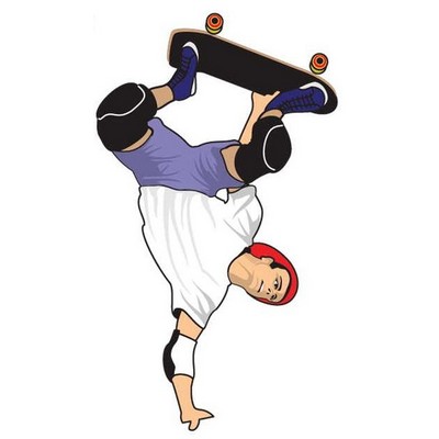 Skateboarding Maxi Magnet (6 Square Inch)