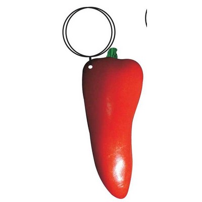 Red Chili Pepper Executive Keychain w/Mirrored Back (4 Square Inch)