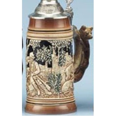 9" Bewildered Hunter Stein Mug