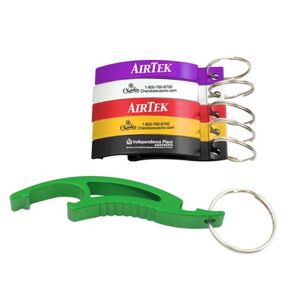 Arc Bottle Opener W/ Key Ring