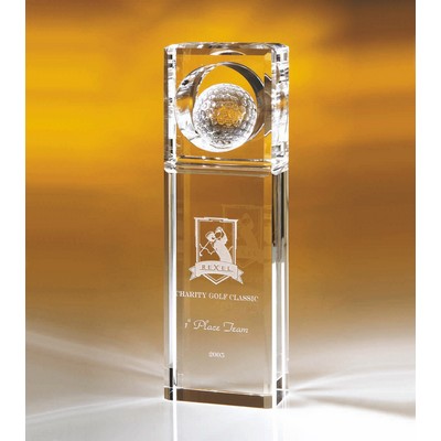 Absolute Golf Optic Crystal Award (2¾"x 10")