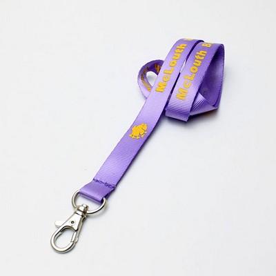 3/4" Purple Nylon Lanyard (20 Mil)