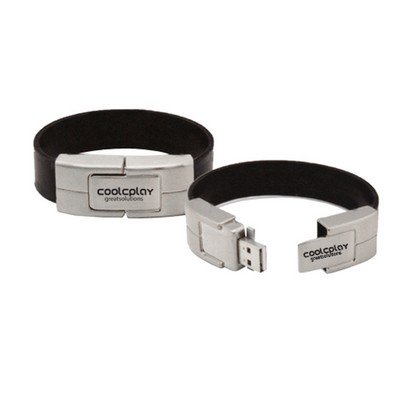 8GB Black Bracelet Leather USB Flash Drive