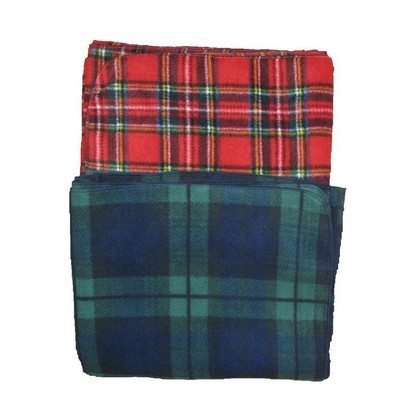 Canadian Made Luxury Plaid Fleece Blankets