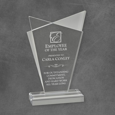 Infinity Clear Acrylic Award 6 3/4"H