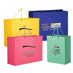 Short Run Hot Stamp Euro Tote Bag w/Rope Handle (8"x4"x10")