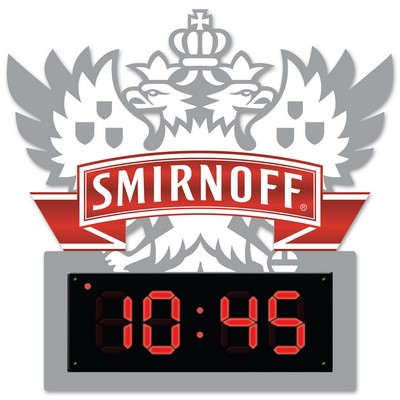 Digital Acrylic Clock 12" x 12"