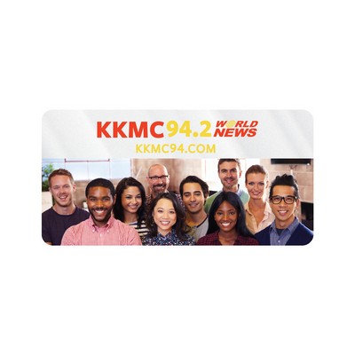 Rectangle Sticker | Round Corners | 1 1/2" x 3"| Clear Static | Static Back | Digital
