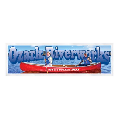 Rectangle Sticker | Square Corner | 1 3/4" x 5 3/4" | Clear Static | Static Face | Digital