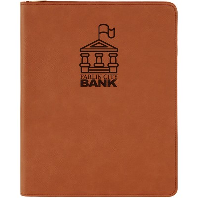 Portfolio - Rawhide/Engraves Black, Leatherette - 9-1/2" x 12"