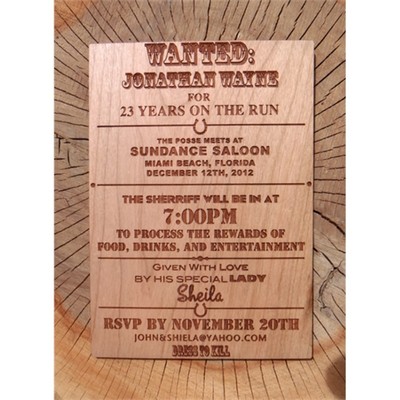 Hardwood Cards & Invitations