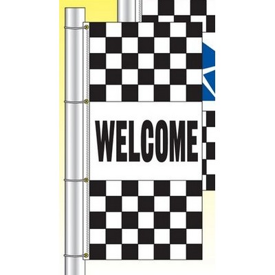 Dealer Logo Checkered Drape Flag (KIA®)