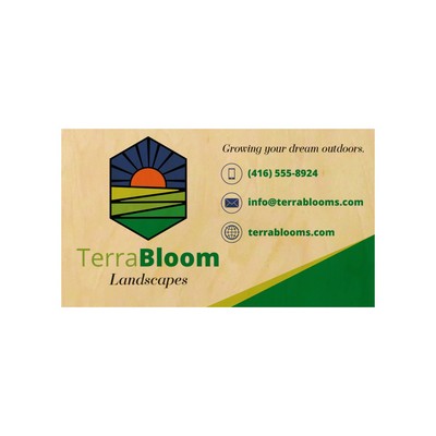 Business Card - Direct Print Wood