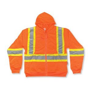 Orange Full Zipper Hoodie